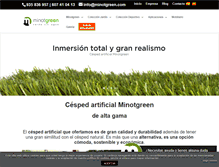 Tablet Screenshot of minotgreen.com